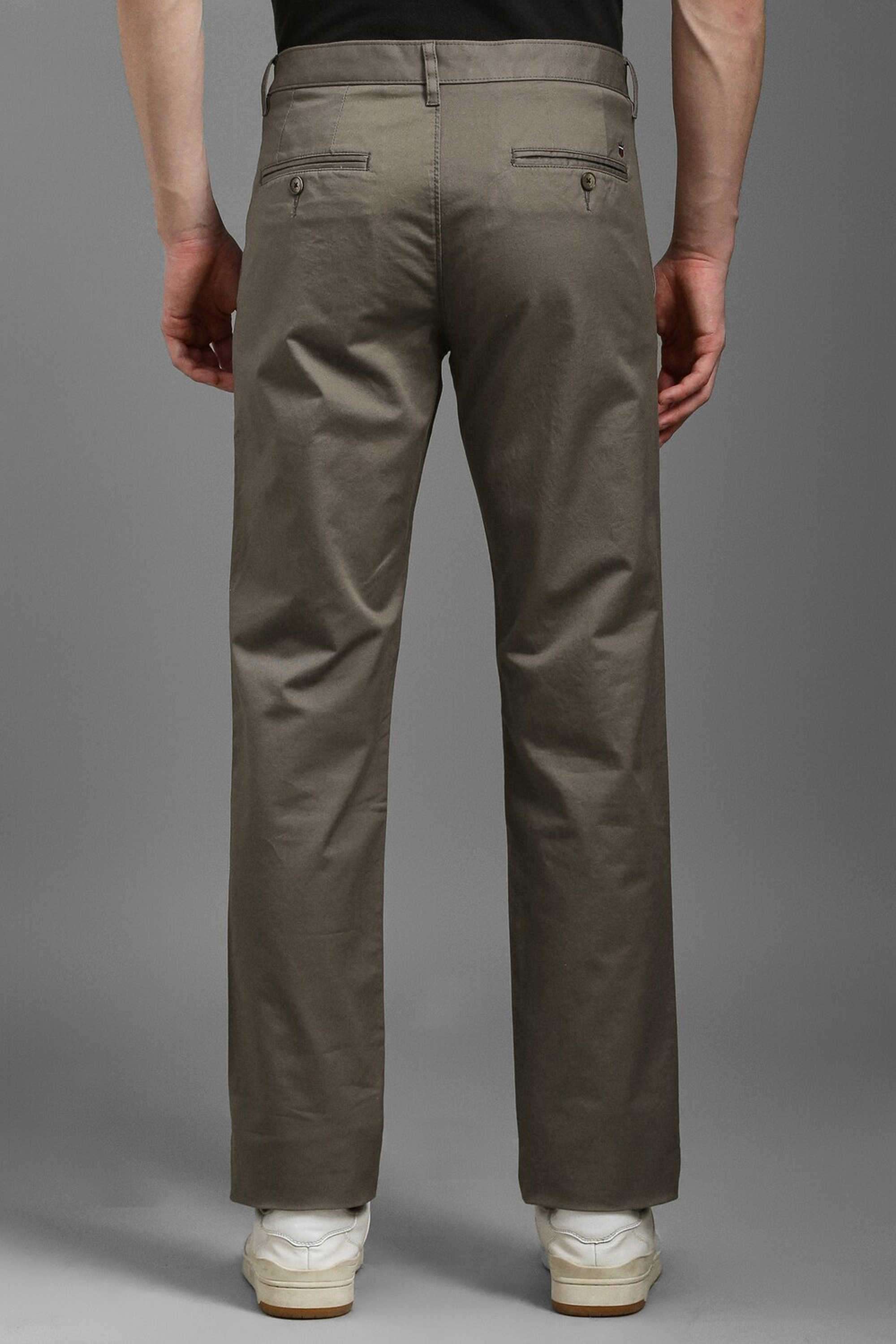 Solid-Cotton-Blend-Tapered-Fit-Men-Trousers