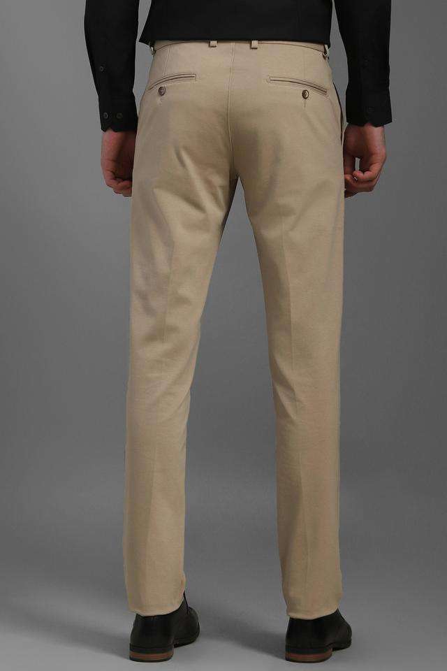 Solid-Cotton-Tapered-Fit-Men-s-Casual-Trousers