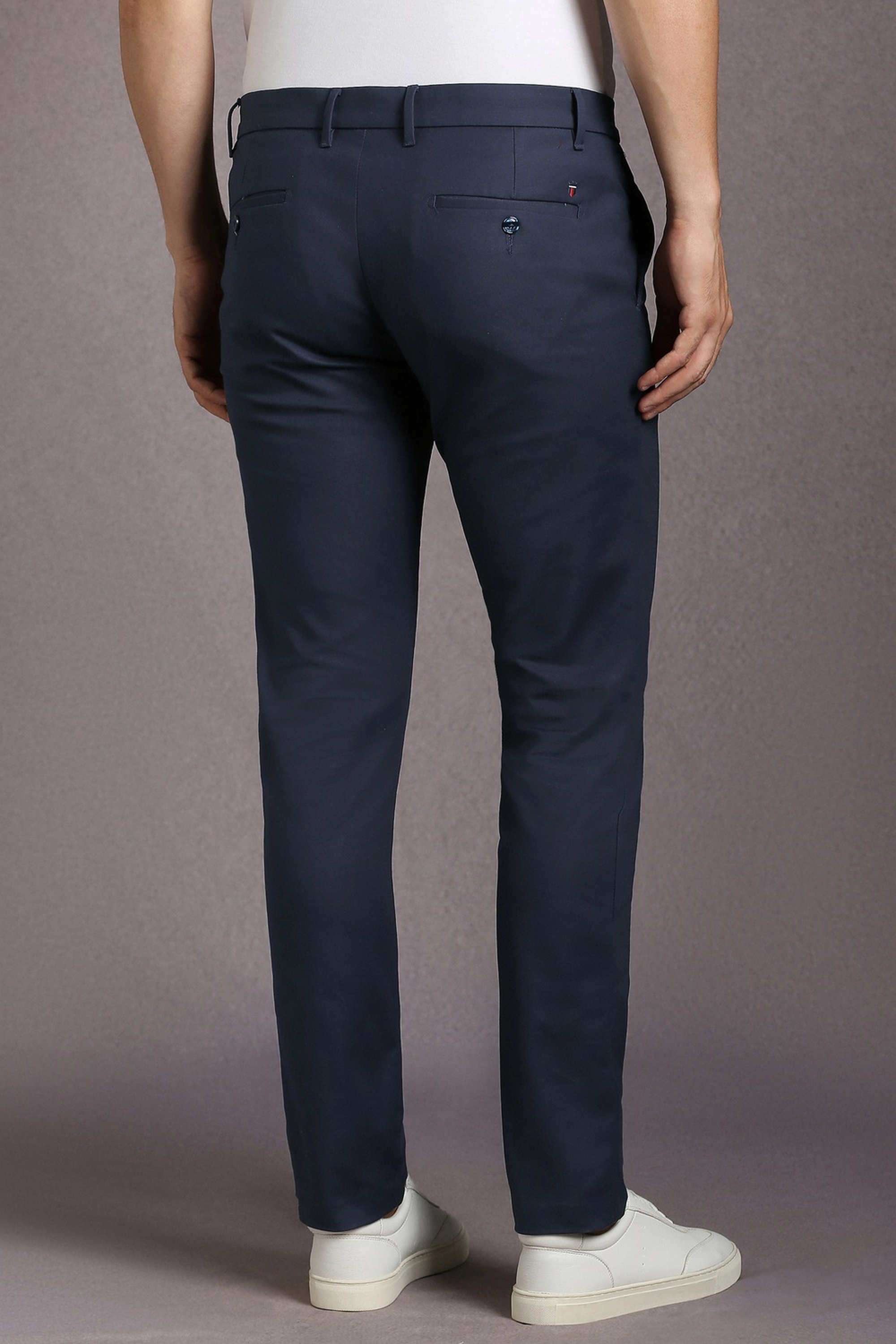 Solid-Cotton-Blend-Slim-Fit-Men-s-Casual-Wear-Trousers