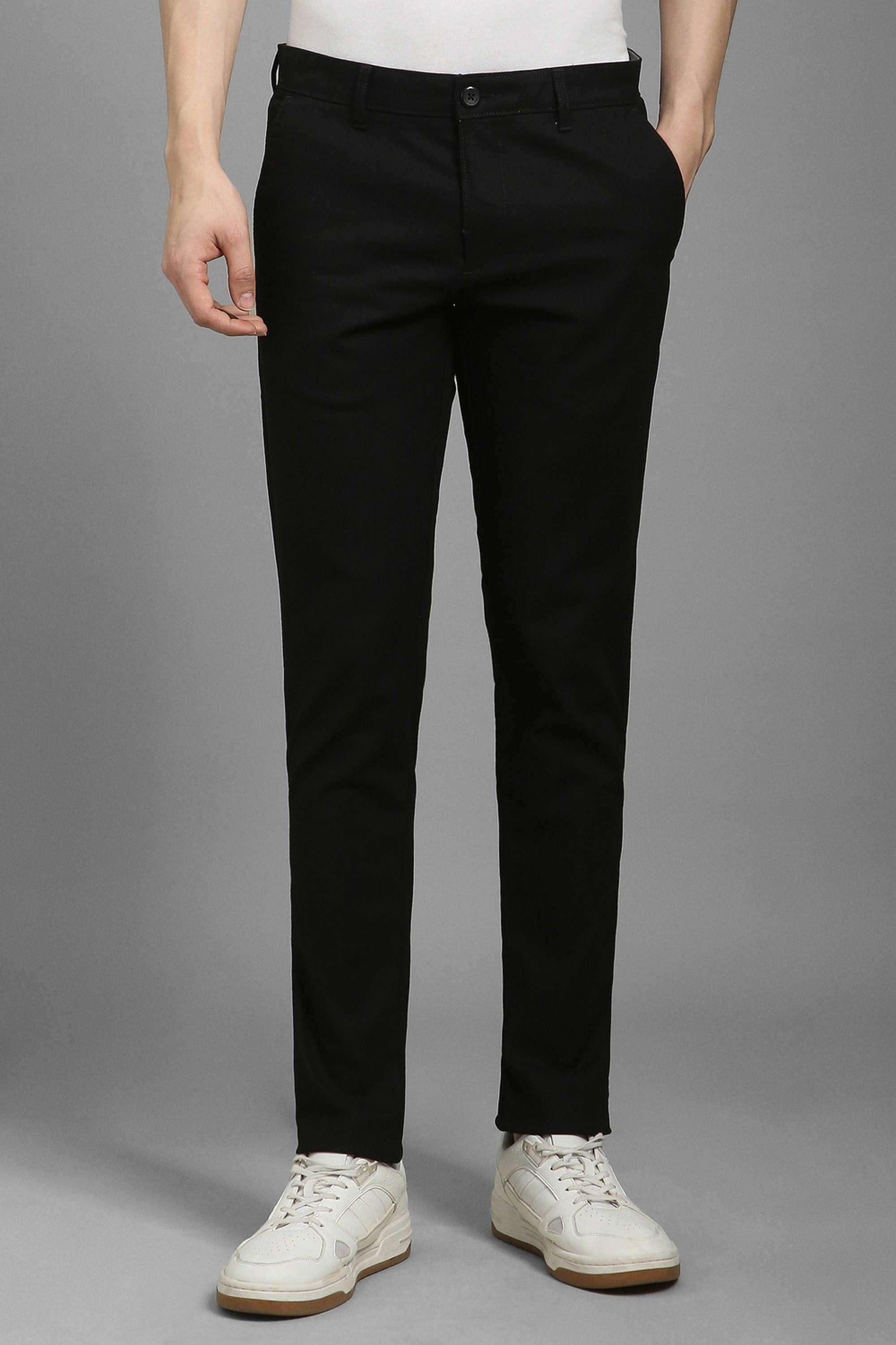 Solid-Cotton-Blend-Super-Slim-Fit-Men-s-Casual-Wear-Trousers