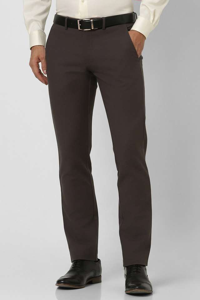 Solid-Cotton-Blend-Slim-Fit-Men-s-Formal-Wear-Trousers