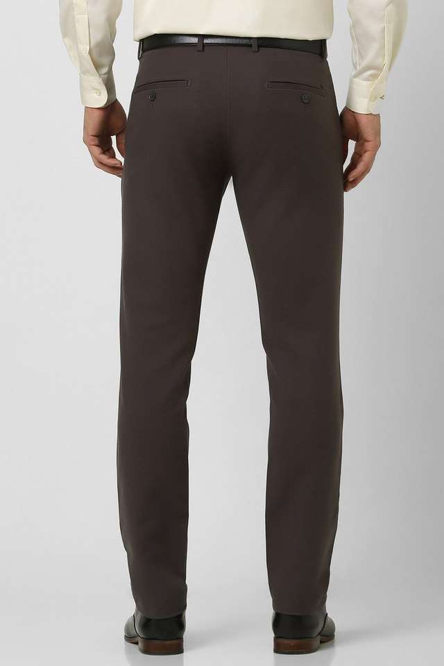Solid-Cotton-Blend-Slim-Fit-Men-s-Formal-Wear-Trousers