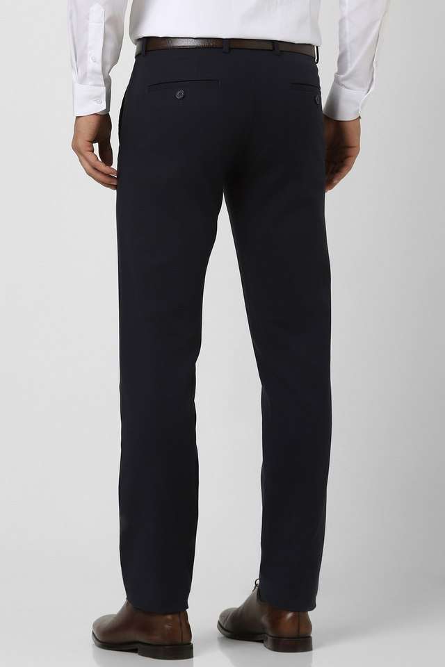Solid-Cotton-Blend-Slim-Fit-Men-s-Formal-Wear-Trousers