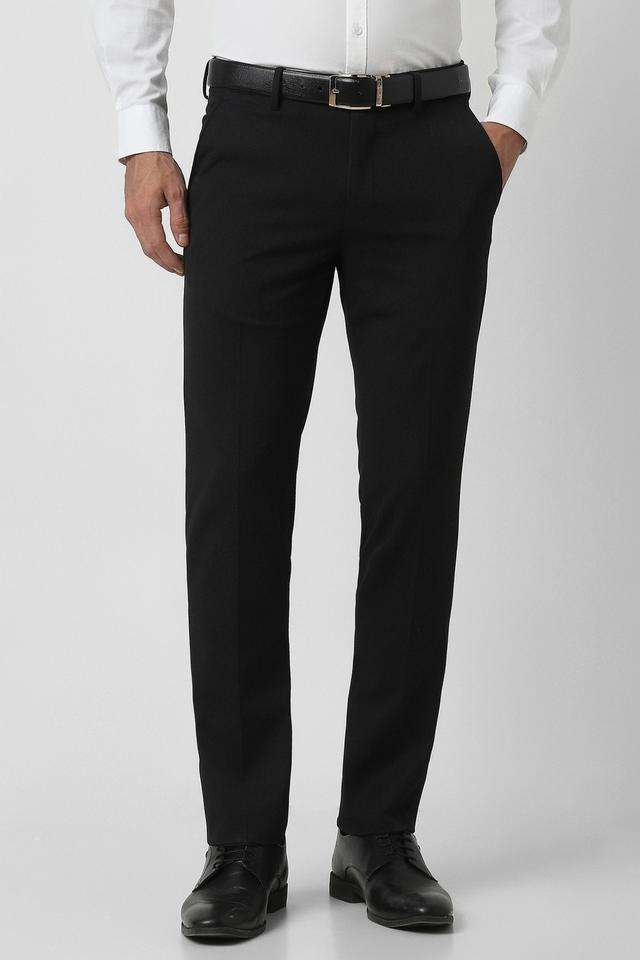 Textured-Polyester-Slim-Fit-Men-s-Formal-Wear-Trousers