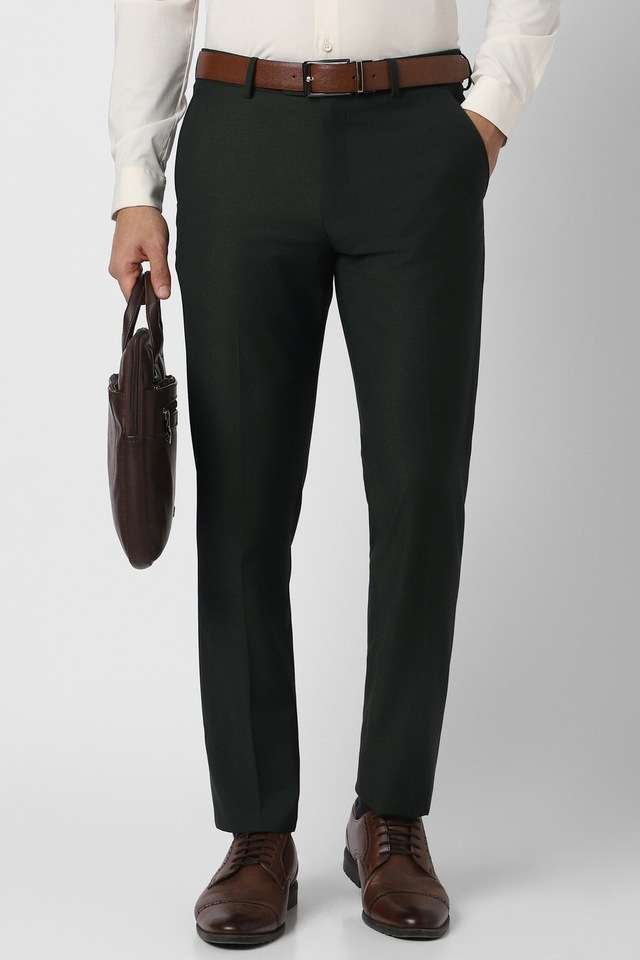 Textured-Blended-Fabric-Slim-Fit-Men-s-Formal-Wear-Trousers