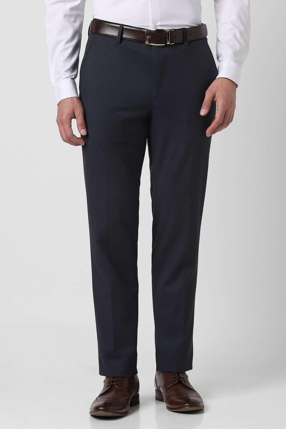 Textured-Blended-Fabric-Slim-Fit-Men-s-Formal-Trousers