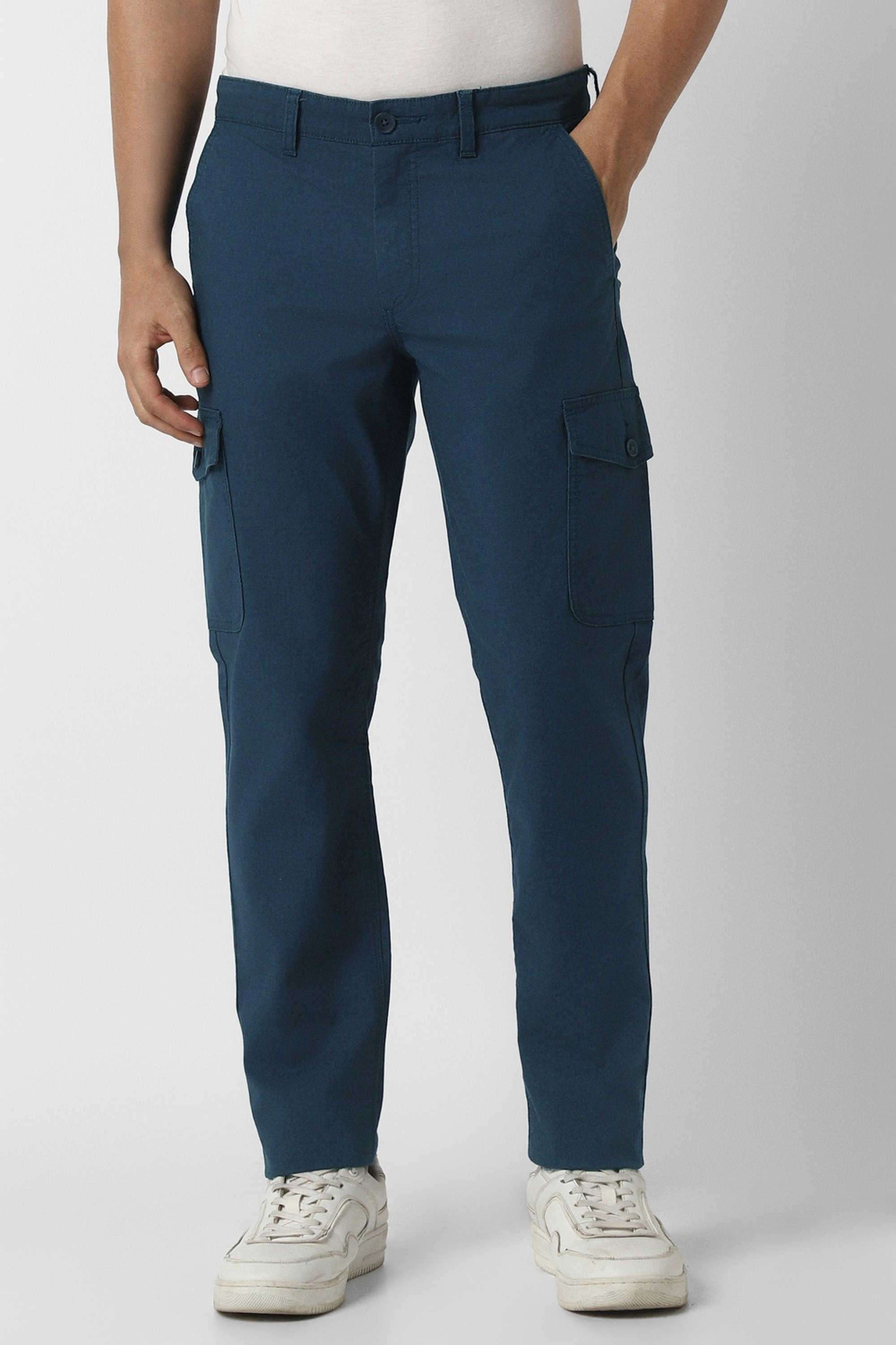 Solid-Blended-Fabric-Round-Neck-Men-s-T-Shirt