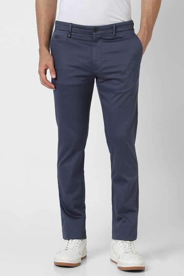 Printed-Cotton-Blend-Regular-Fit-Men-s-Formal-Wear-Trousers