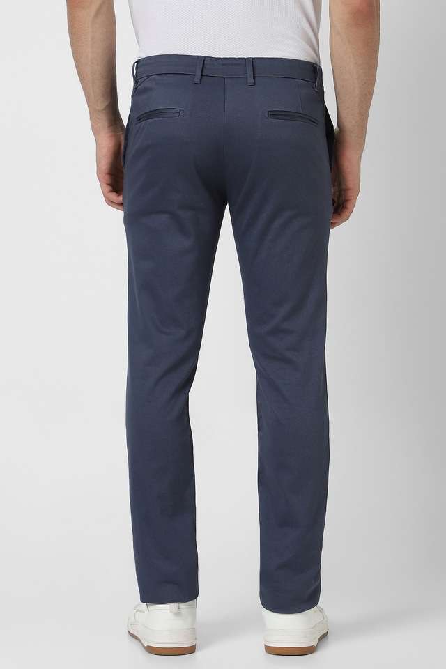 Printed-Cotton-Blend-Regular-Fit-Men-s-Formal-Wear-Trousers