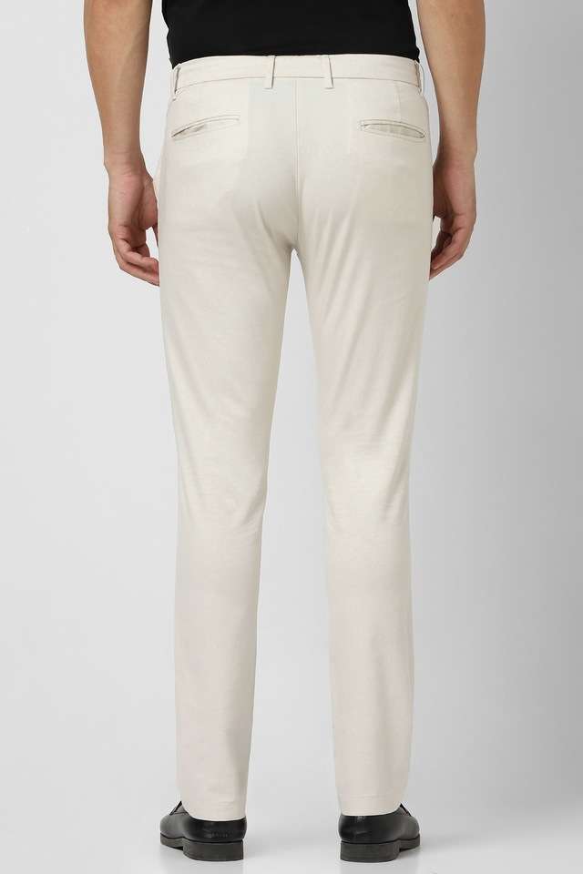Textured-Cotton-Blend-Regular-Fit-Men-s-Formal-Wear-Trousers