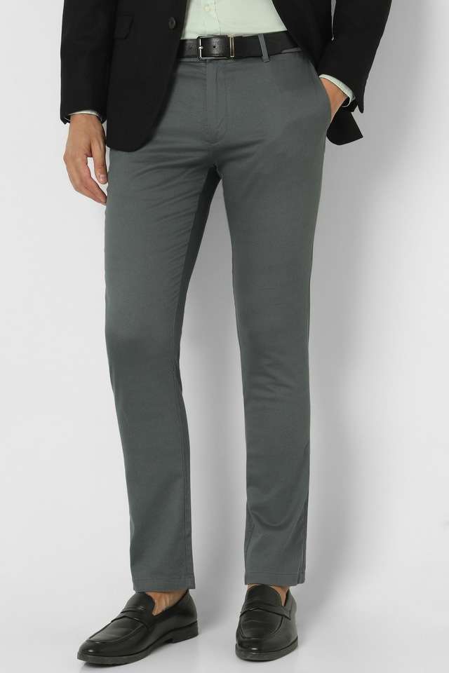 Printed-Cotton-Blend-Regular-Fit-Men-s-Formal-Wear-Trousers