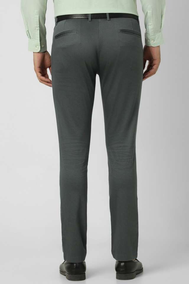 Printed-Cotton-Blend-Regular-Fit-Men-s-Formal-Wear-Trousers