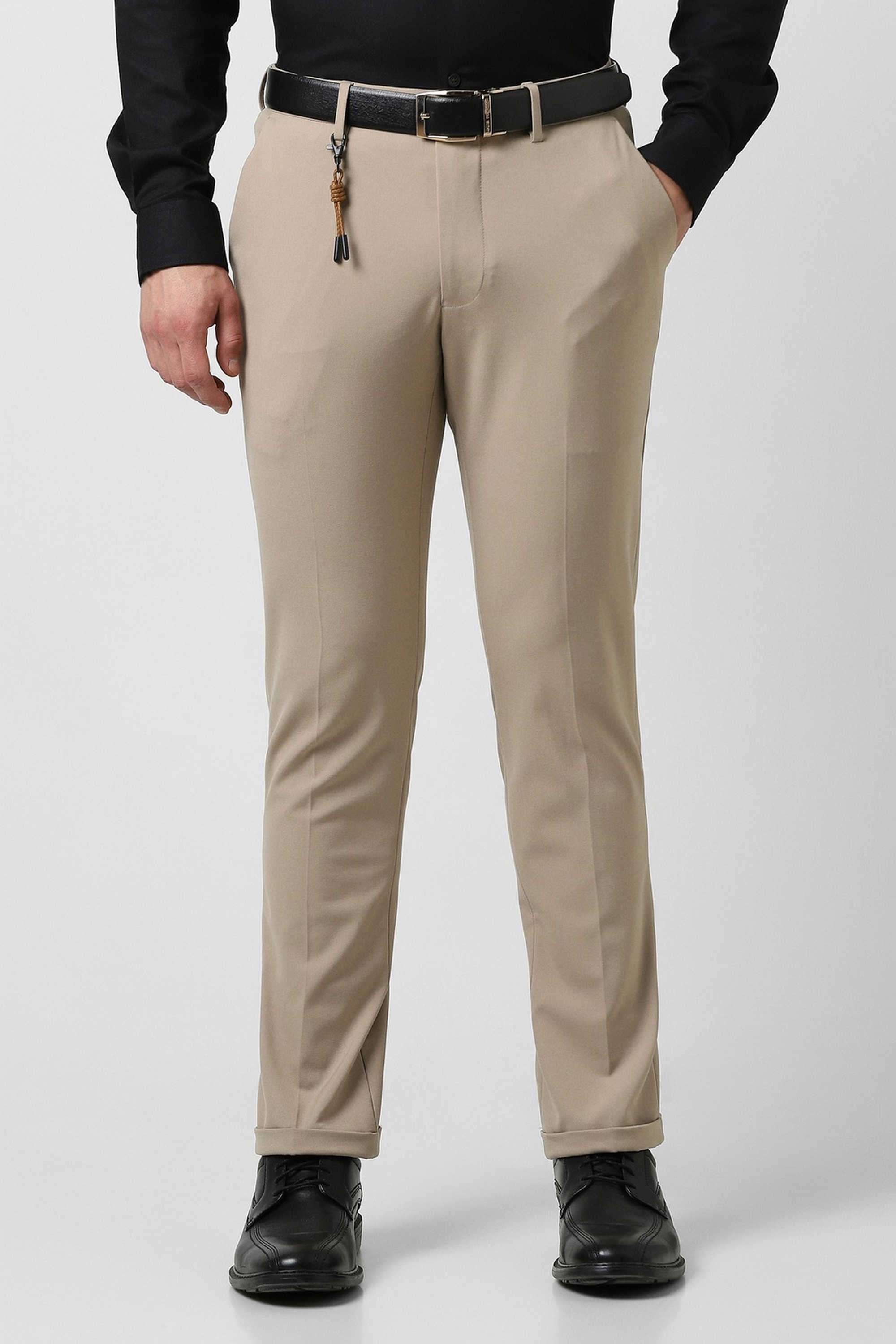 Solid-Blended-Fabric-Round-Neck-Men-s-T-Shirt