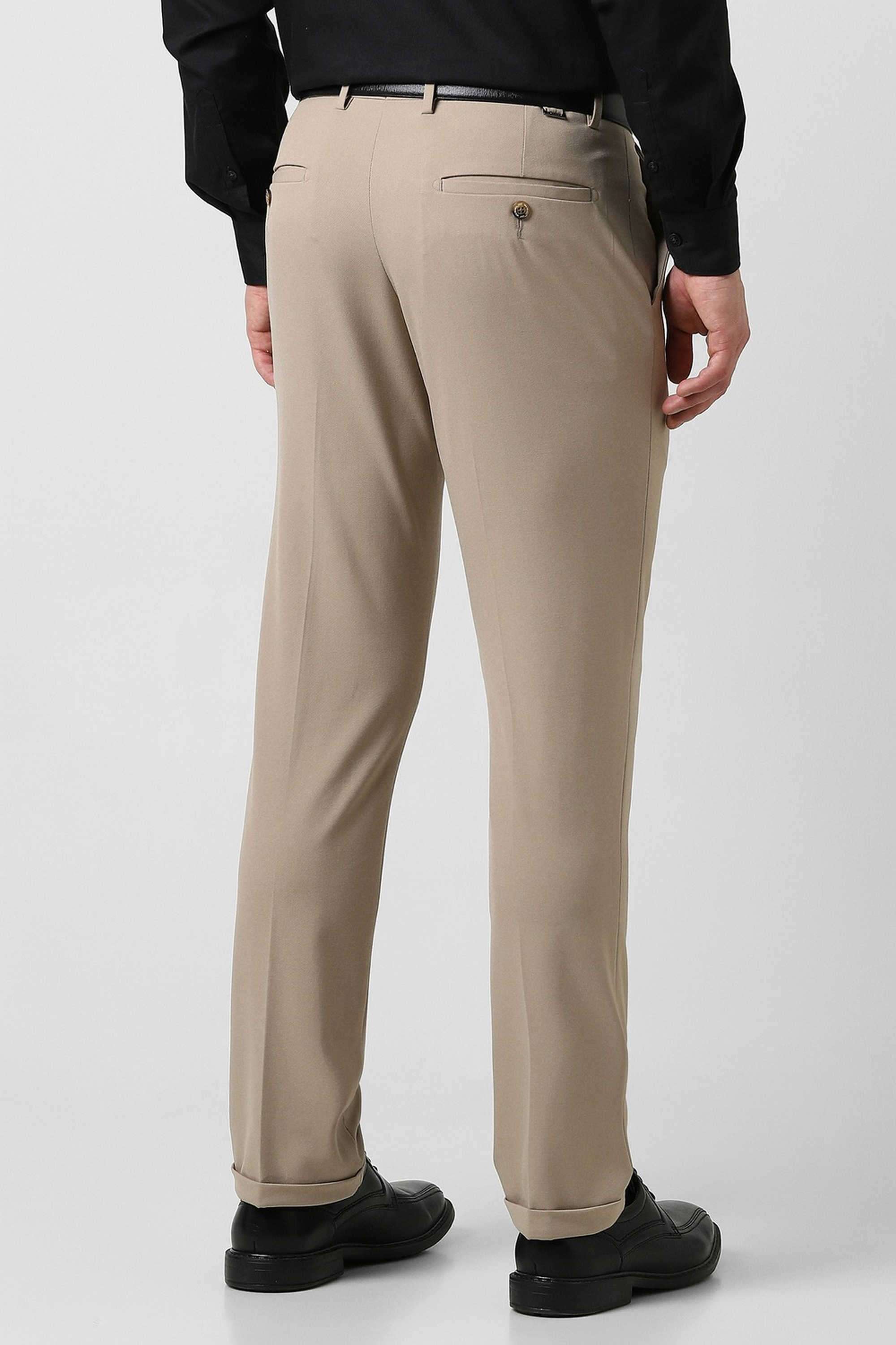 Solid-Blended-Fabric-Round-Neck-Men-s-T-Shirt