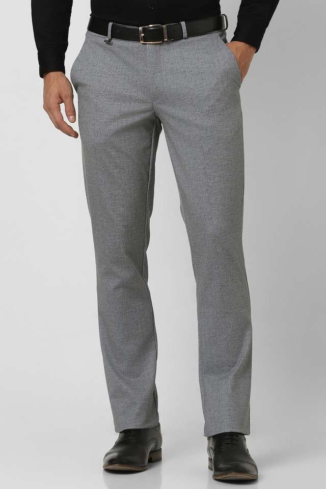 Printed-Blended-Fabric-Skinny-Fit-Men-s-Formal-Wear-Trousers