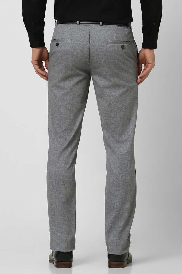 Printed-Blended-Fabric-Skinny-Fit-Men-s-Formal-Wear-Trousers