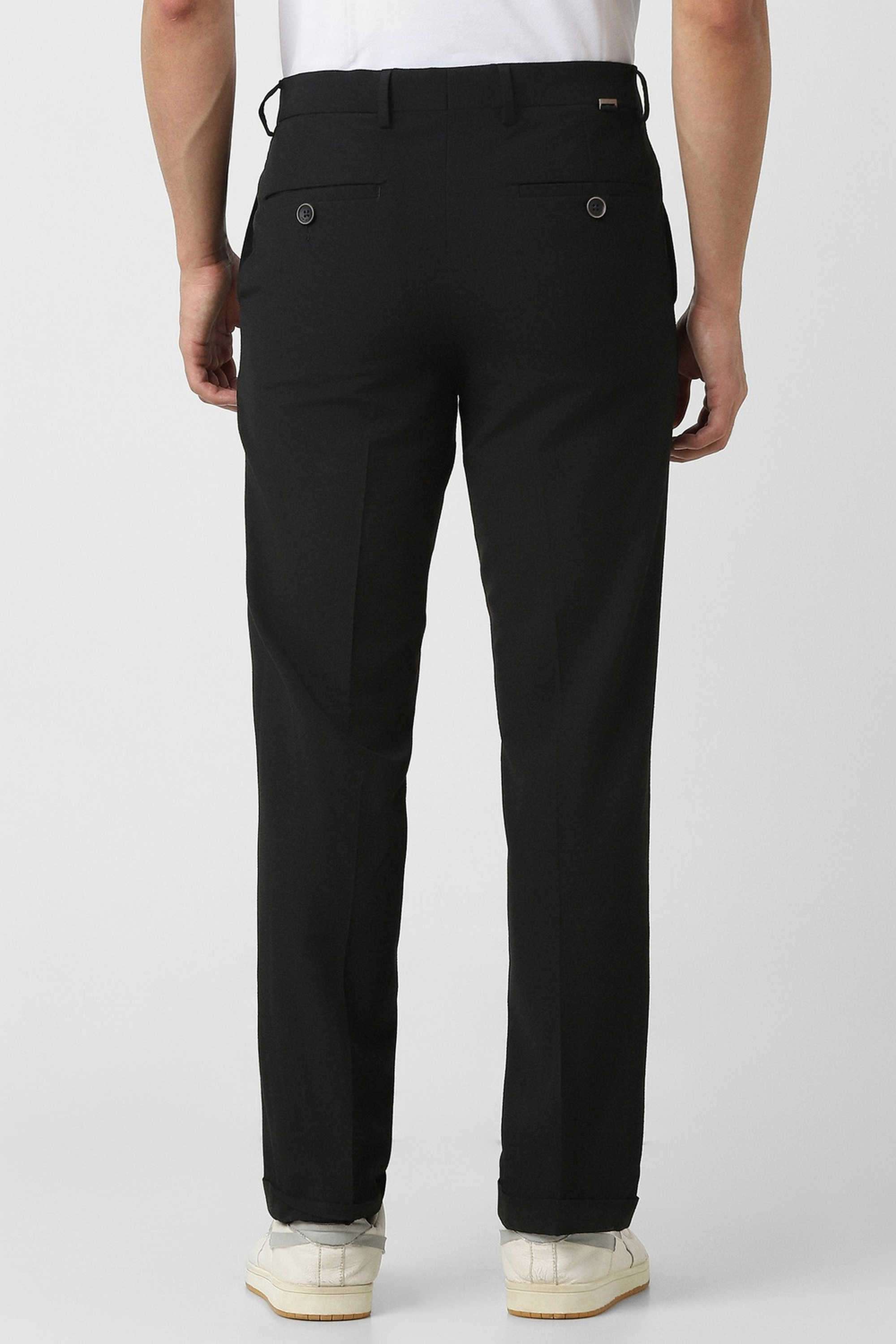 Solid-Blended-Fabric-Round-Neck-Men-s-T-Shirt