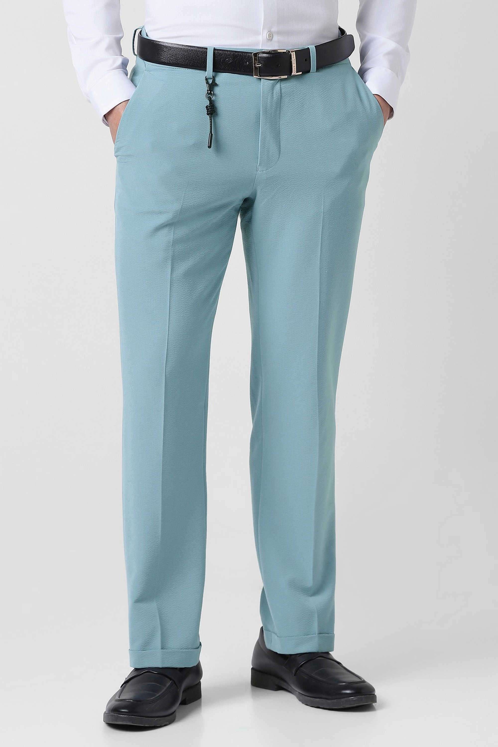 Solid-Blended-Fabric-Round-Neck-Men-s-T-Shirt