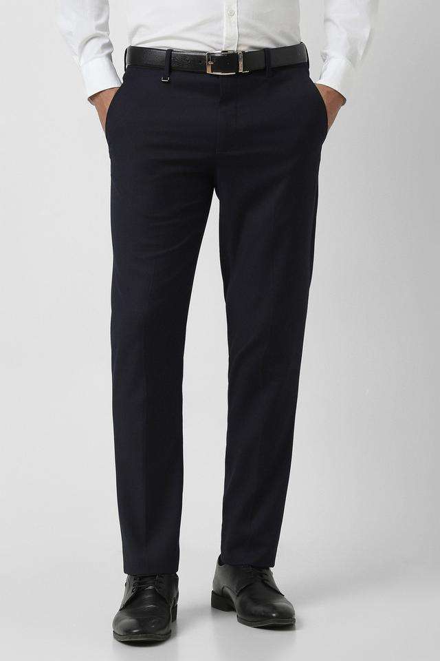 Textured-Polyester-Slim-Fit-Men-s-Formal-Wear-Trousers