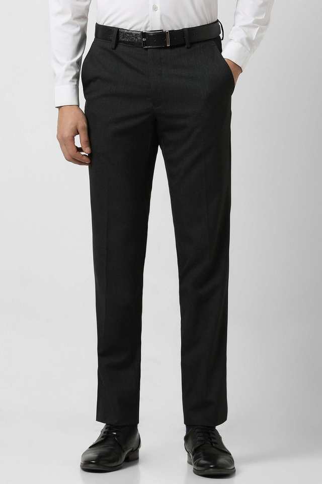 Textured-Blended-Fabric-Slim-Fit-Men-Trousers