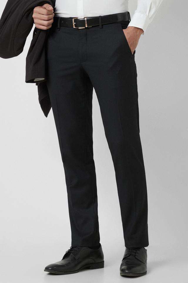 Textured-Polyester-Slim-Fit-Men-s-Formal-Wear-Trousers
