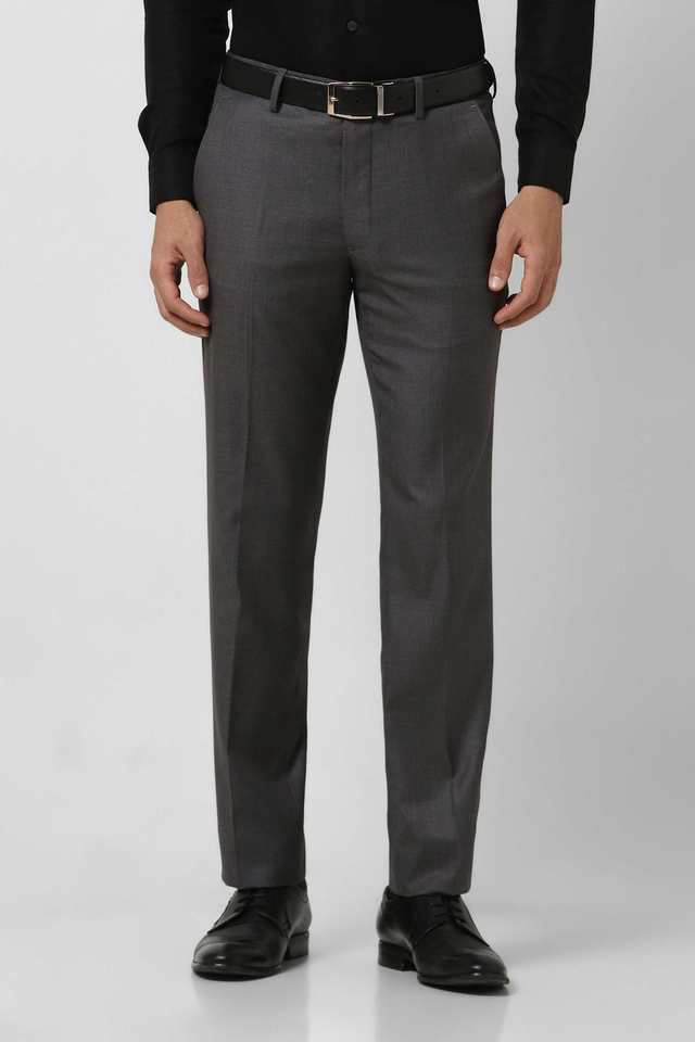 Textured-Blended-Fabric-Slim-Fit-Men-s-Formal-Trousers