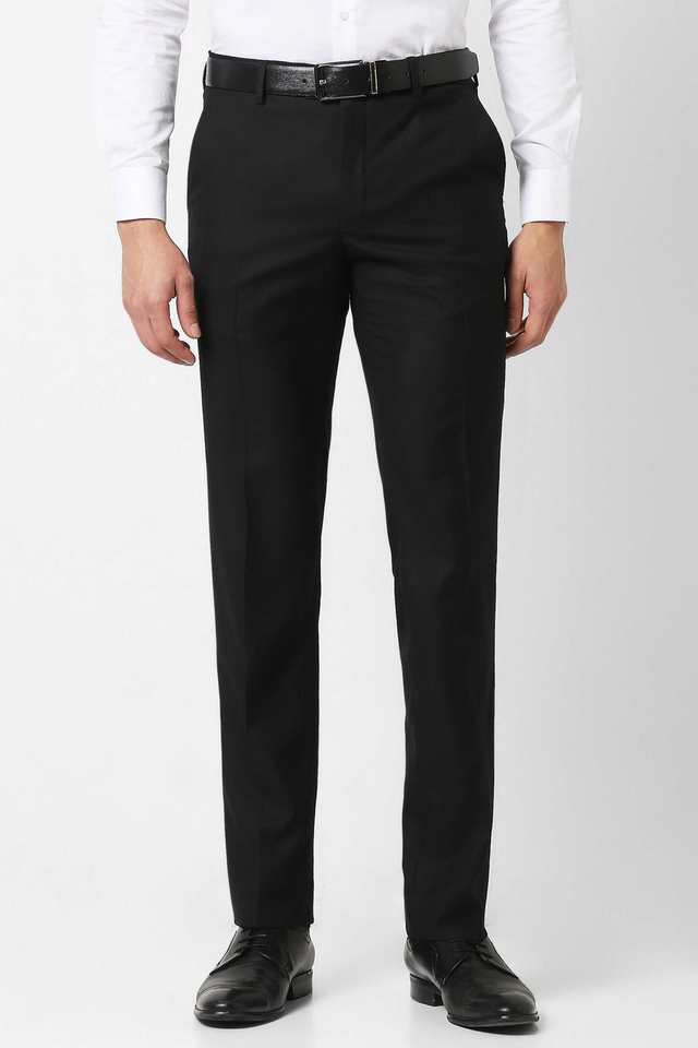 Textured-Blended-Fabric-Slim-Fit-Men-s-Formal-Trousers