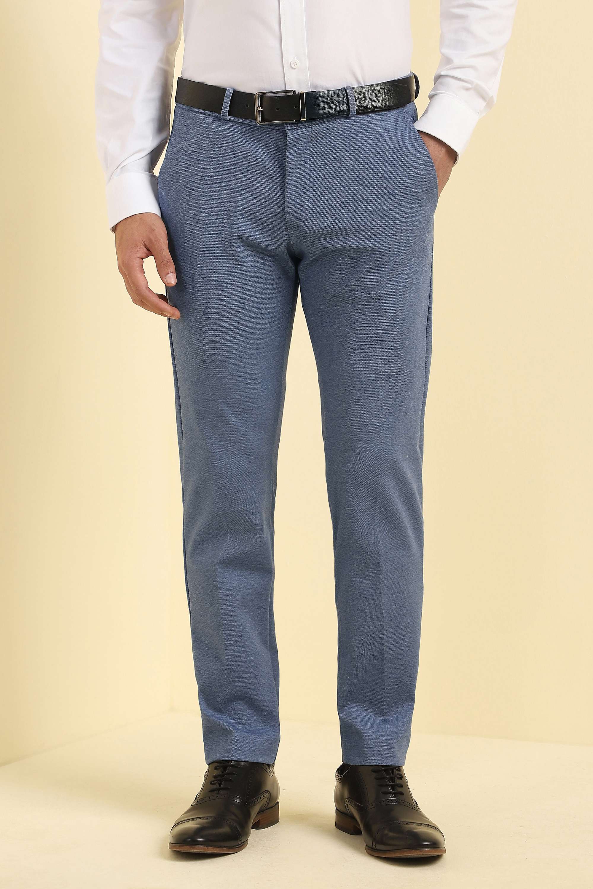 Textured-Blended-Fabric-Regular-Fit-Men-s-Formal-Trousers
