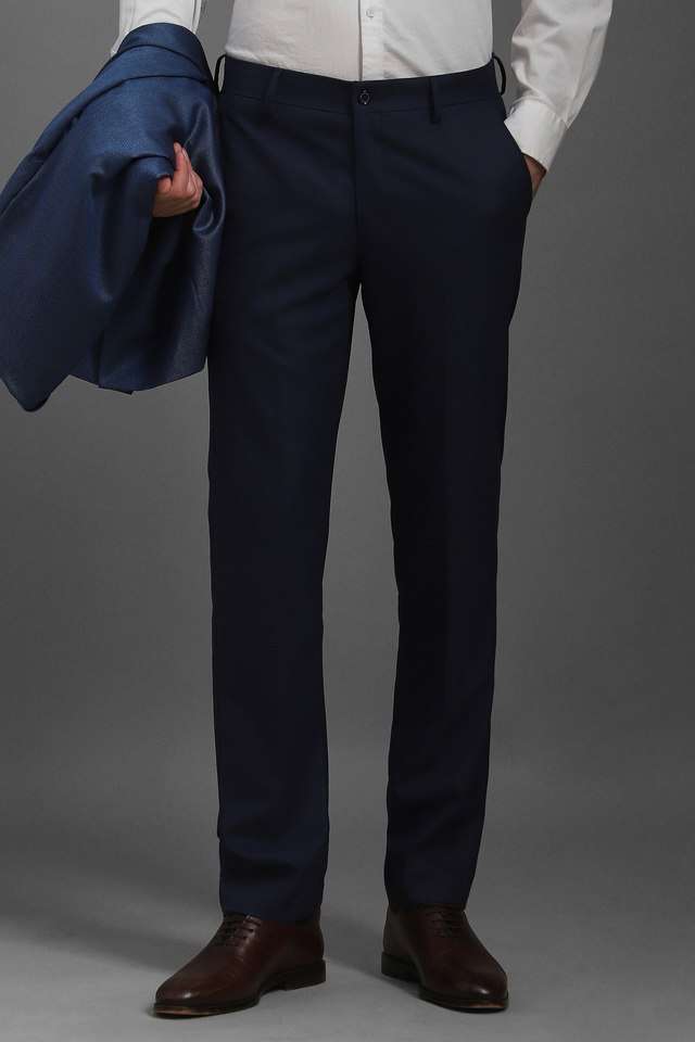Textured-Polyester-Slim-Fit-Men-s-Formal-Wear-Trousers