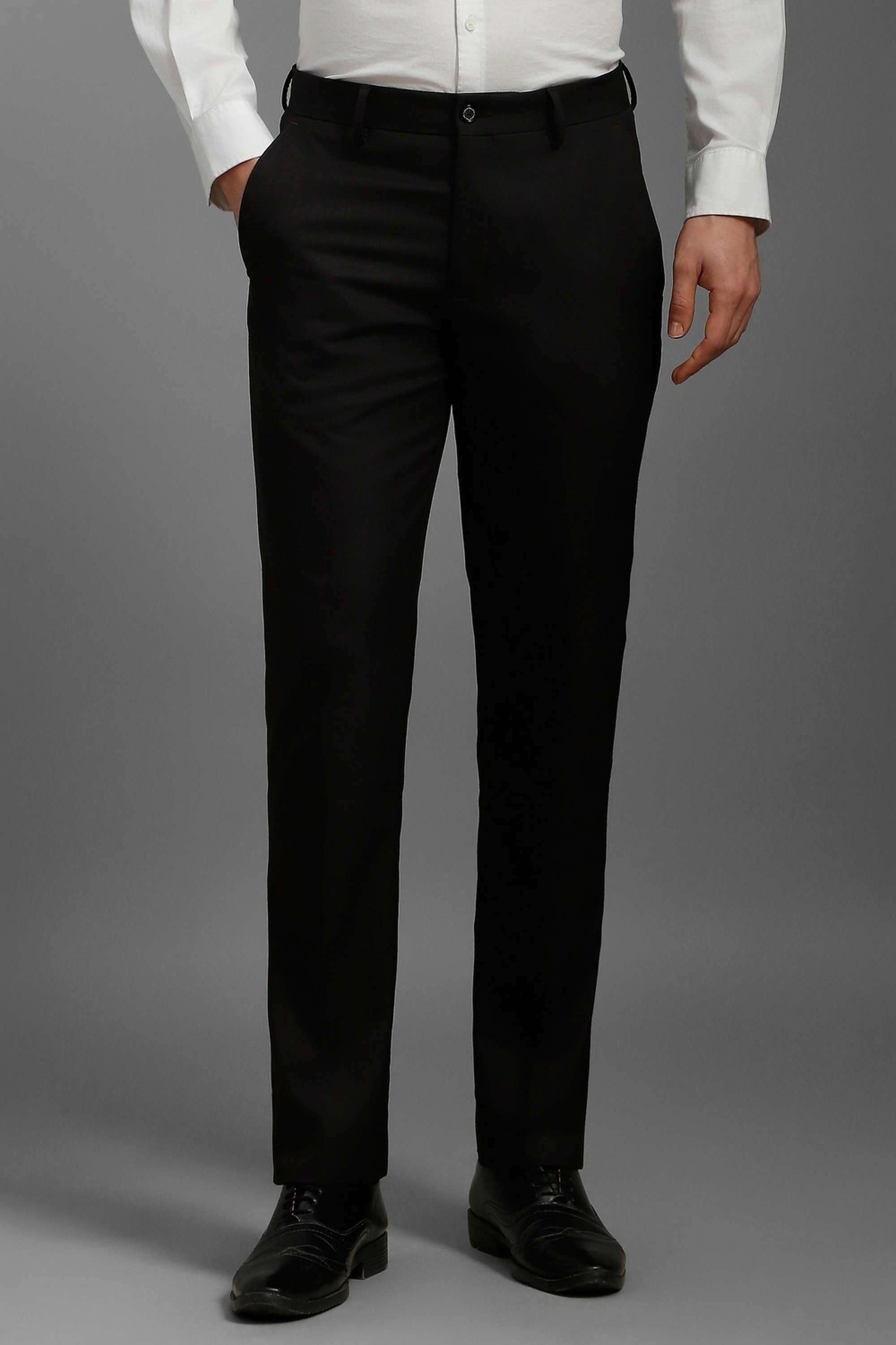 Textured-Polyester-Viscose-Slim-Fit-Men-s-Formal-Wear-Trousers