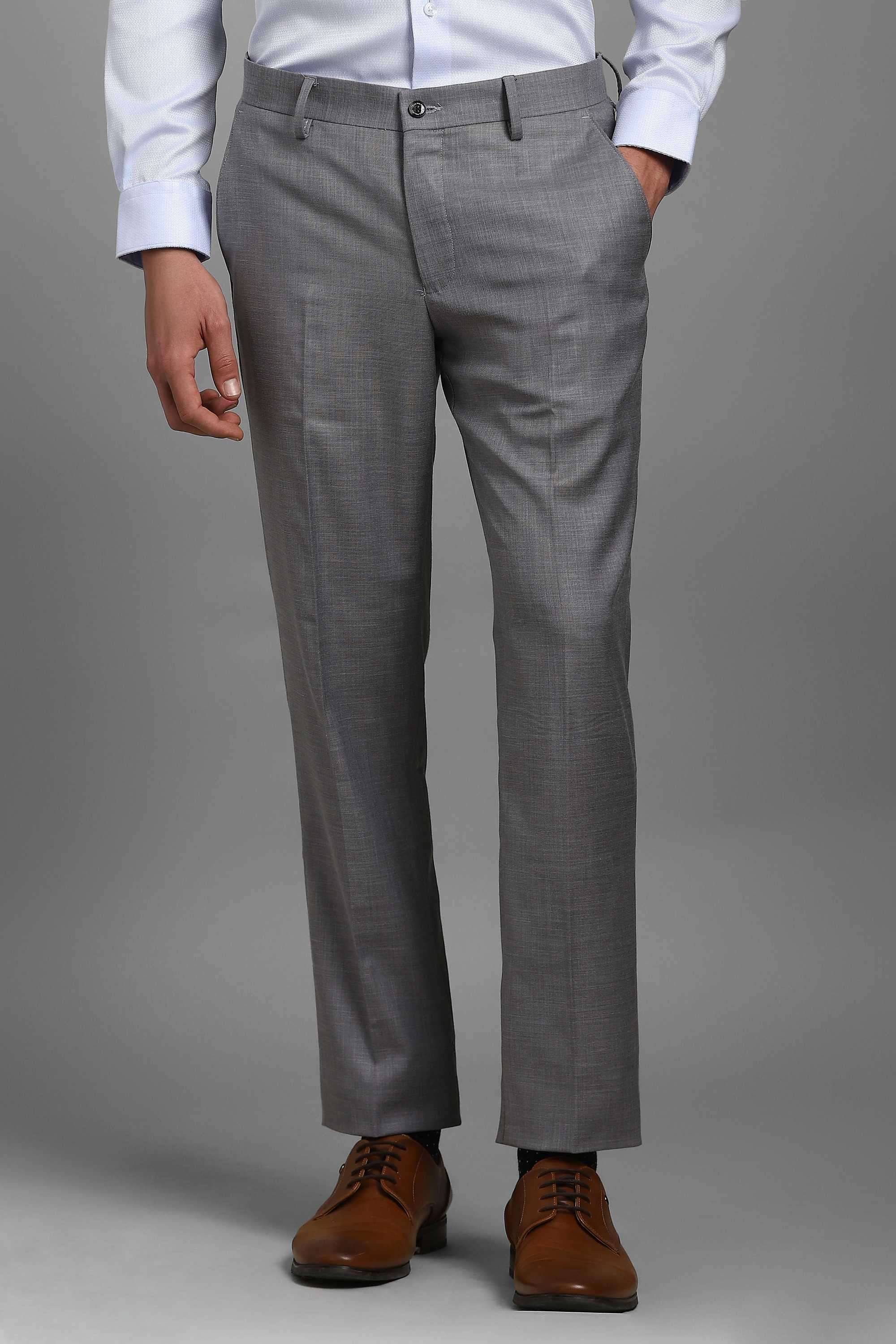 Textured-Blended-Fabric-Slim-Fit-Men-s-Formal-Wear-Trousers
