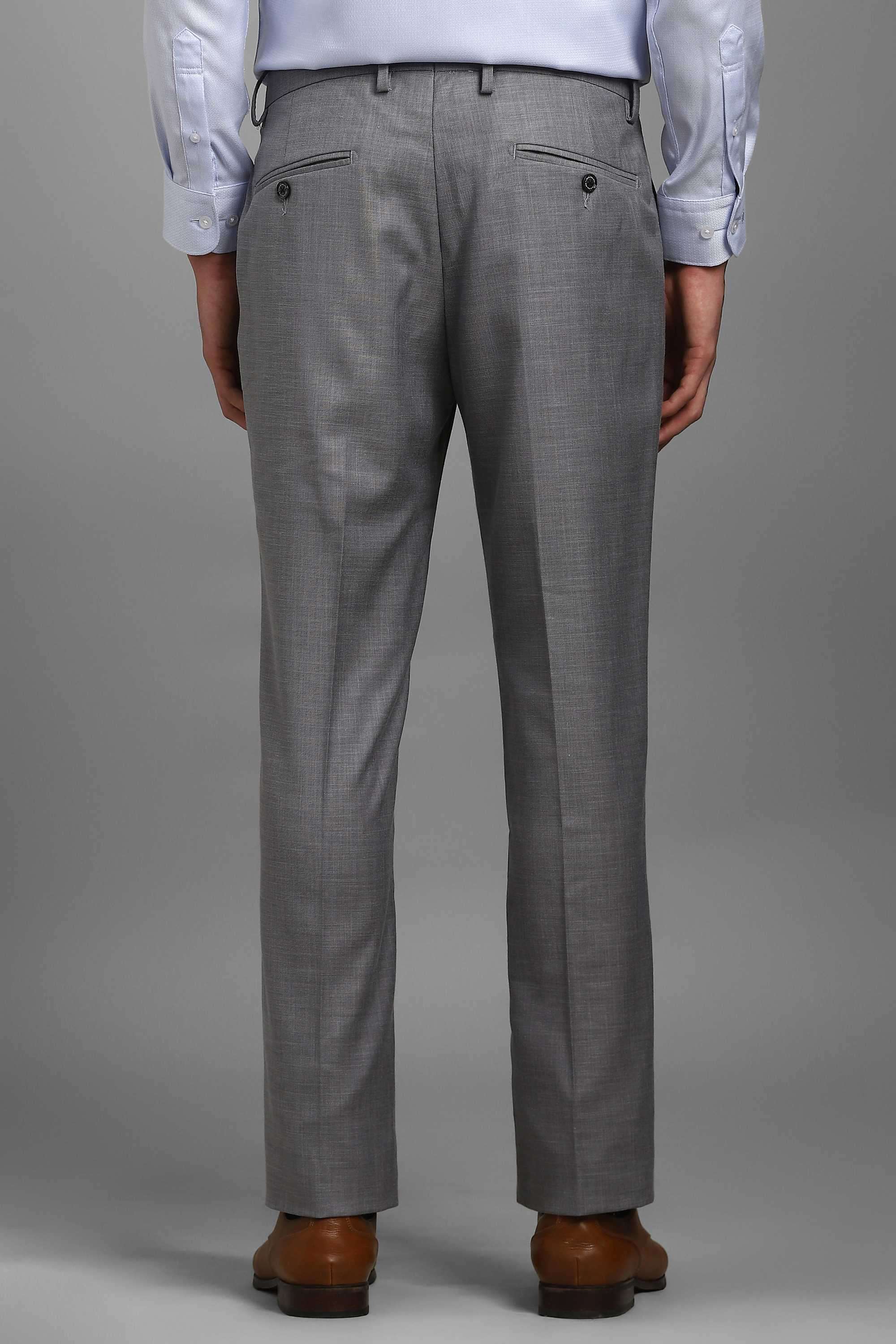 Textured-Blended-Fabric-Slim-Fit-Men-s-Formal-Wear-Trousers