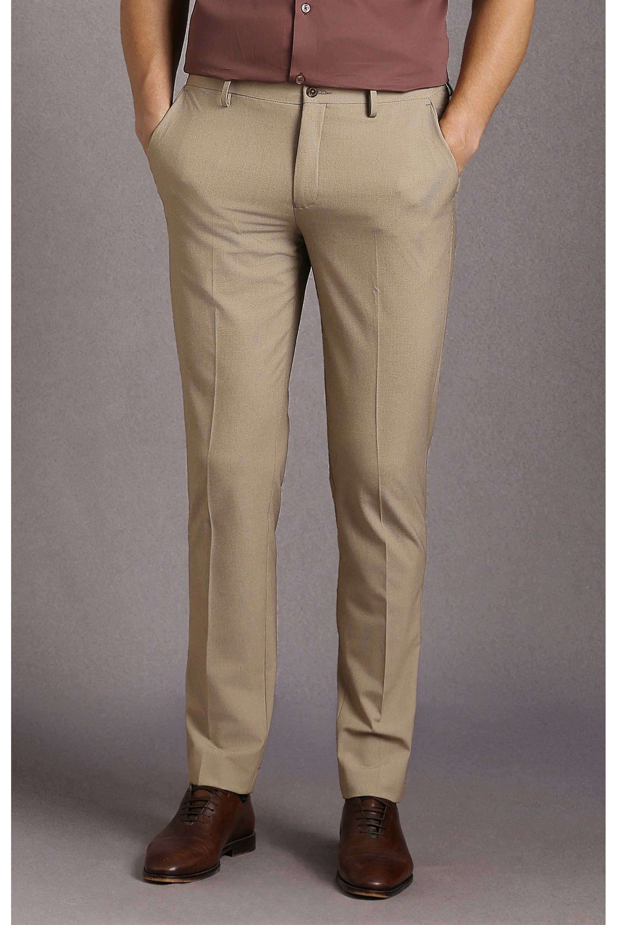 Textured-Polyester-Viscose-Slim-Fit-Men-s-Formal-Wear-Trousers
