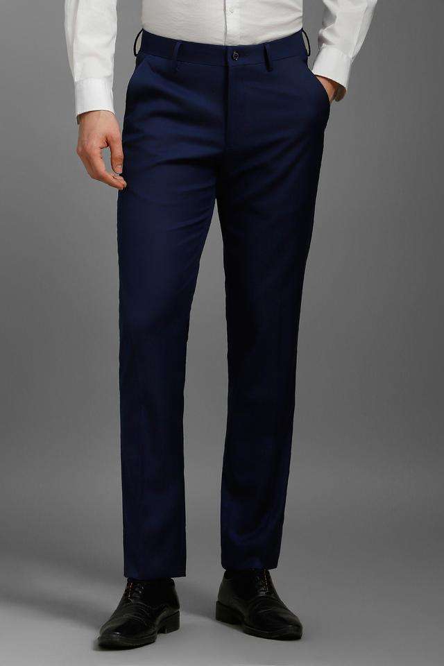 Textured-Polyester-Blend-Slim-Fit-Men-s-Formal-Wear-Trousers