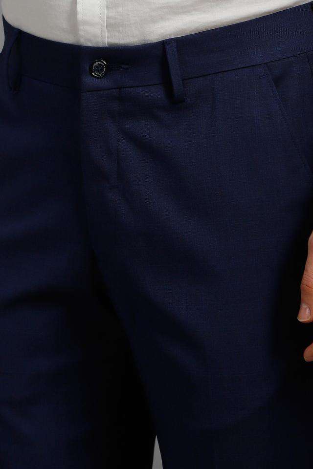 Textured-Polyester-Blend-Slim-Fit-Men-s-Formal-Wear-Trousers