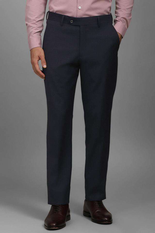 Textured-Blended-Fabric-Slim-Fit-Men-s-Formal-Wear-Trousers