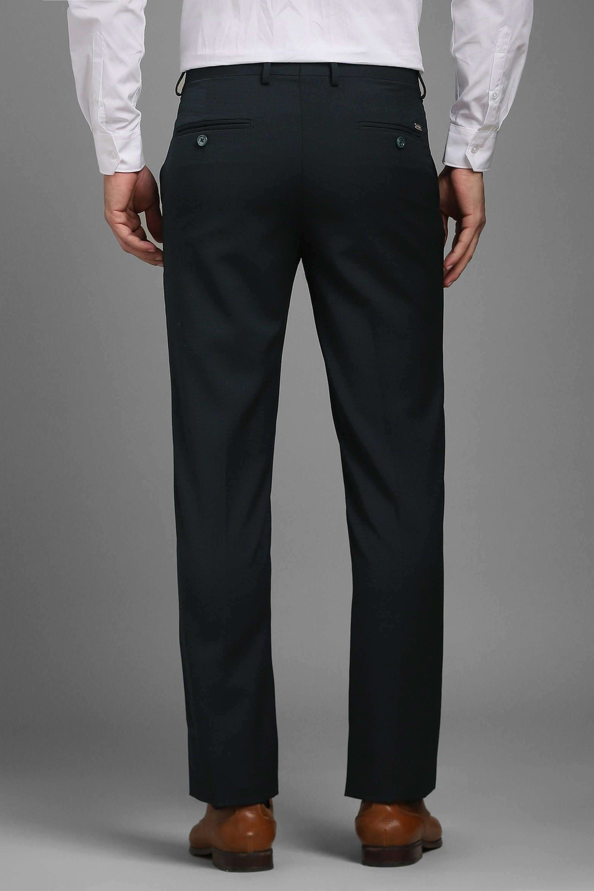 Textured-Polyester-Blend-Slim-Fit-Men-s-Formal-Wear-Trousers