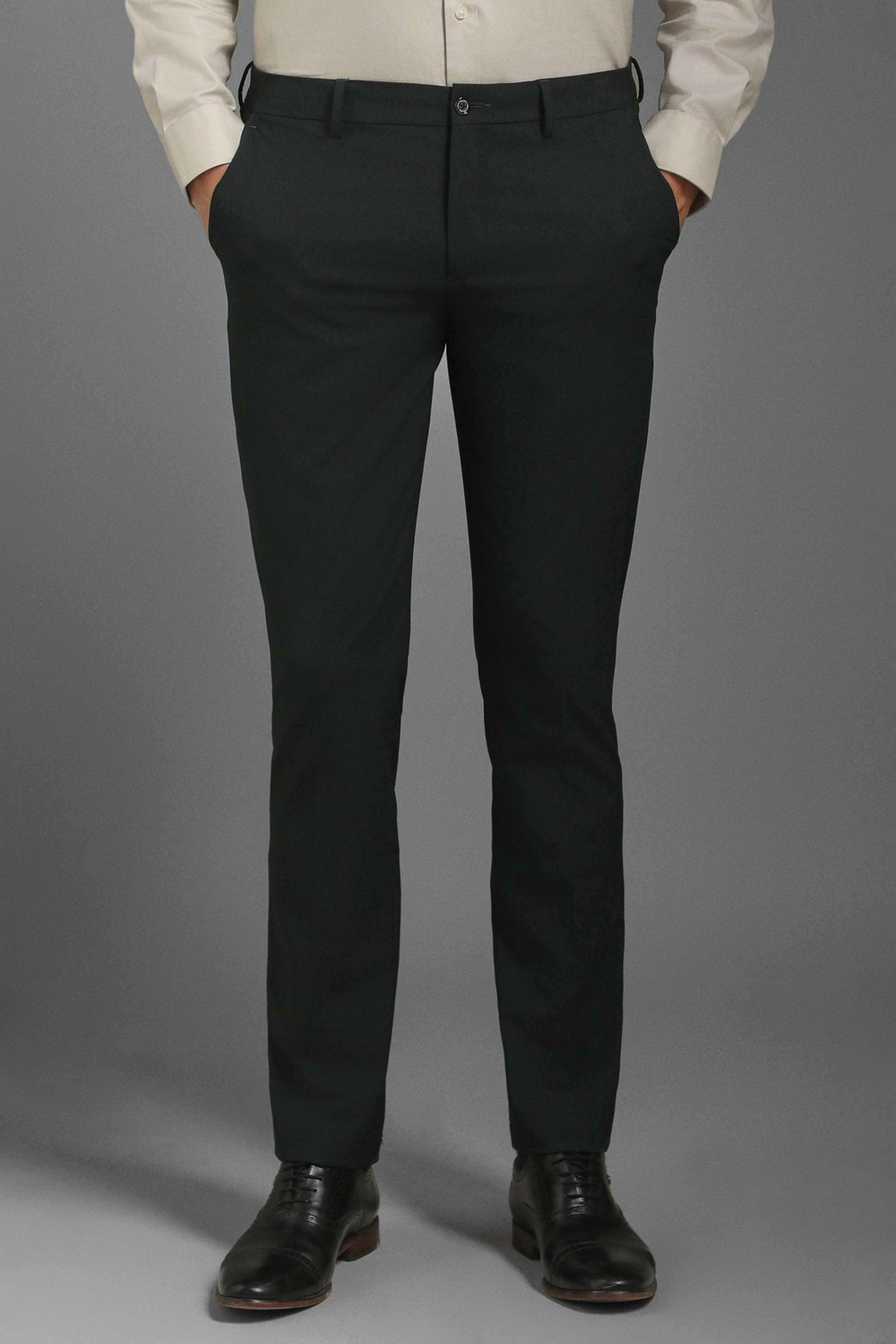 Textured-Polyester-Blend-Slim-Fit-Men-s-Formal-Wear-Trousers