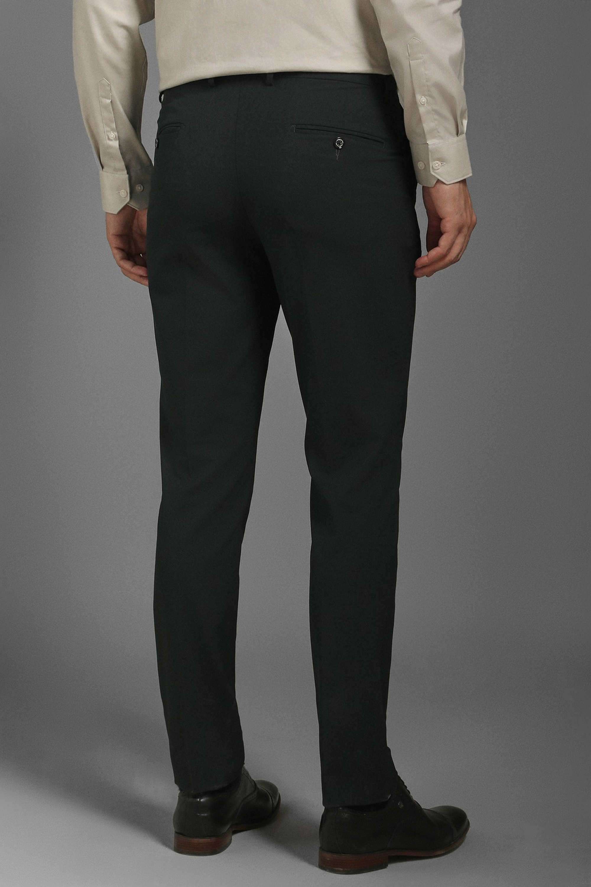 Textured-Polyester-Blend-Slim-Fit-Men-s-Formal-Wear-Trousers