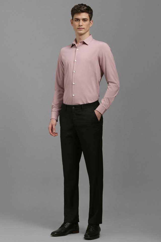 Textured-Blended-Fabric-Slim-Fit-Men-s-Formal-Wear-Trousers