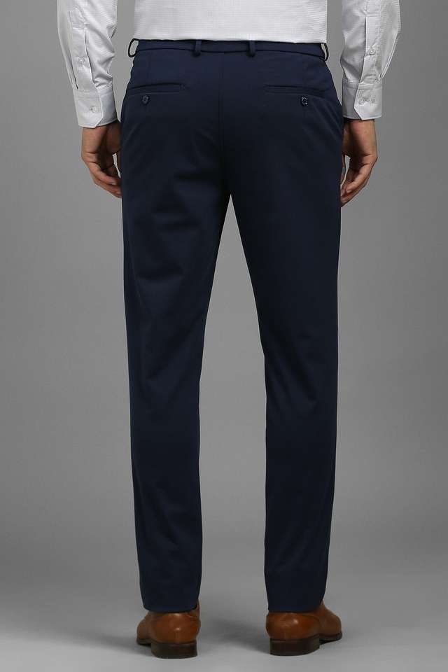 Solid-Blended-Fabric-Slim-Fit-Men-s-Formal-Wear-Trousers