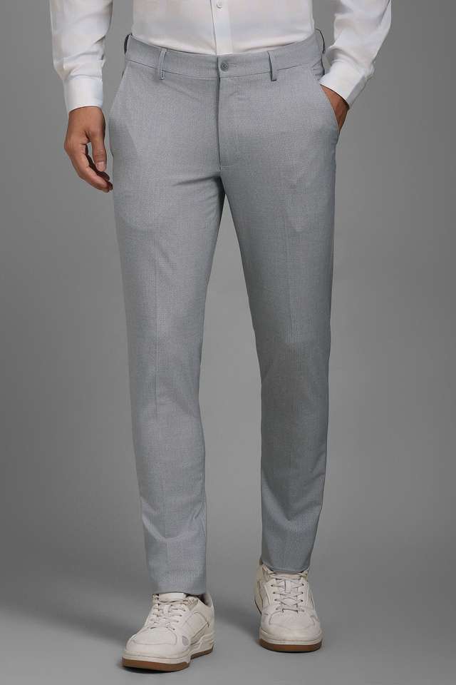 Textured-Blended-Fabric-Tapered-Fit-Men-s-Formal-Wear-Trousers