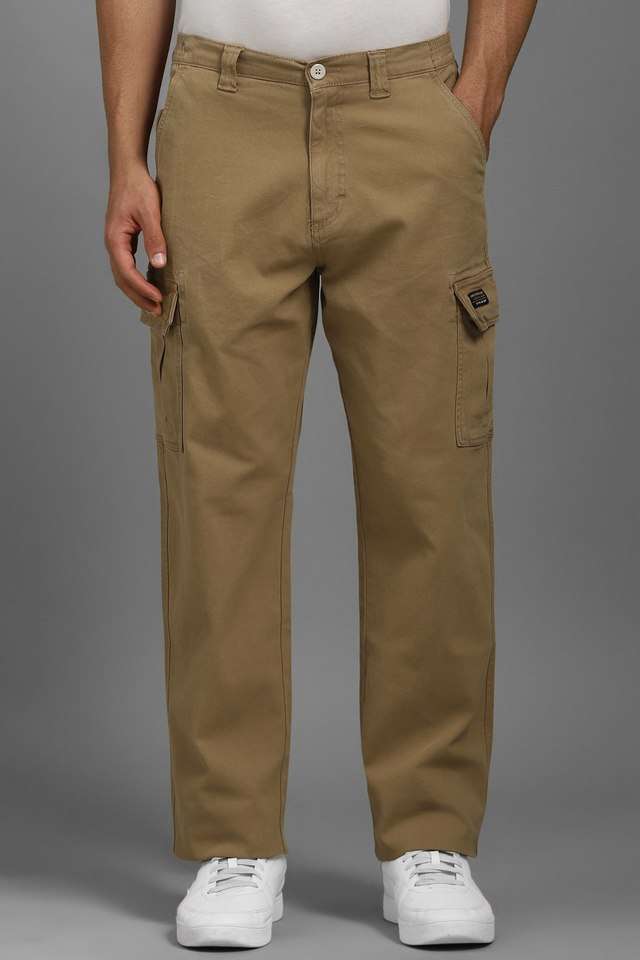 Solid-Cotton-Relaxed-Fit-Men-s-Casual-Wear-Trousers