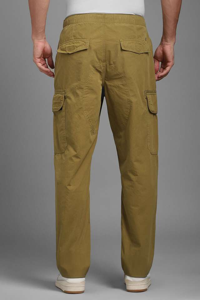 Solid-Cotton-Relaxed-Fit-Men-s-Casual-Wear-Trousers