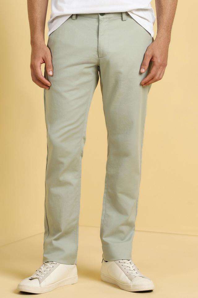 Solid-Cotton-Blend-Super-Slim-Fit-Men-s-Formal-Wear-Trousers