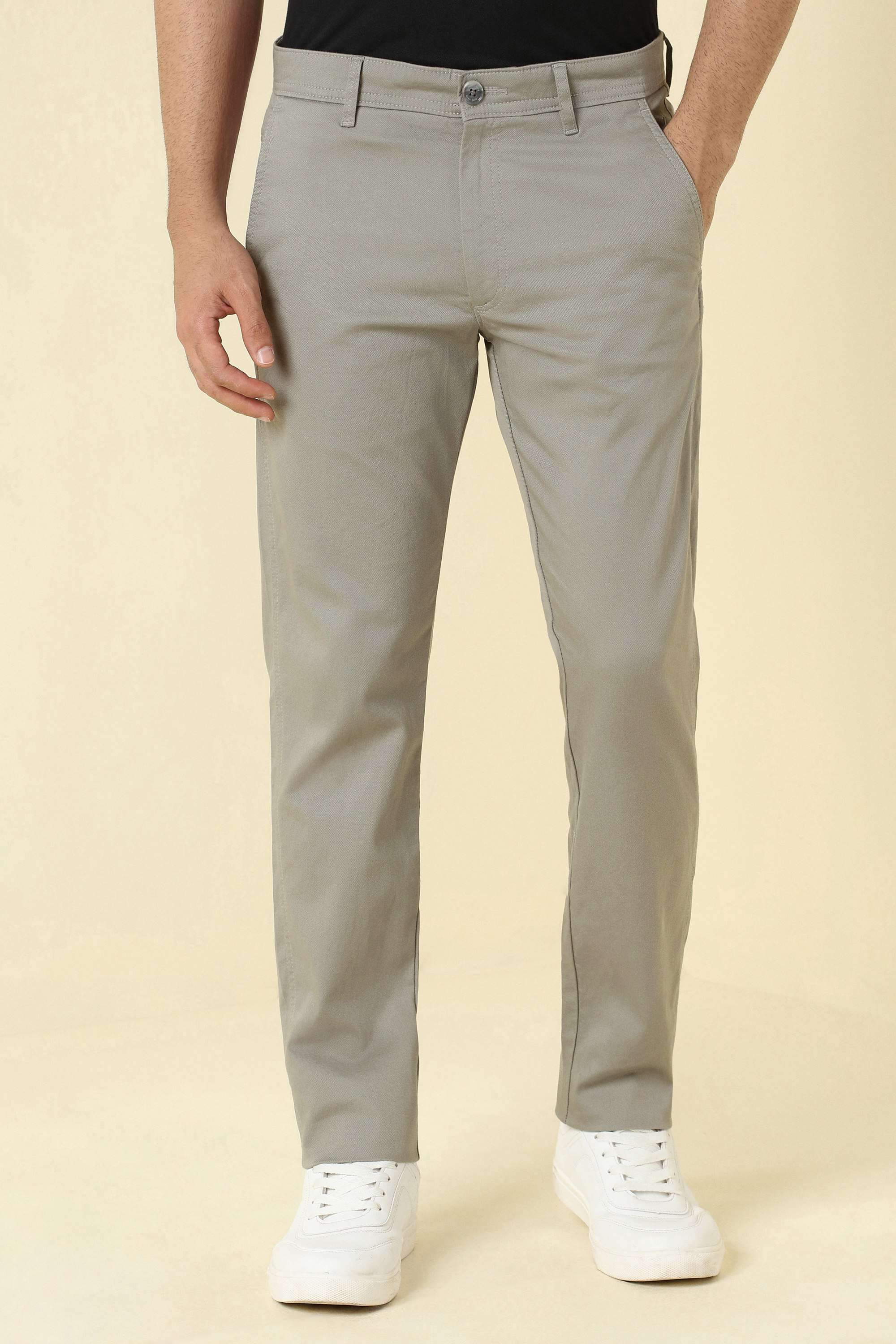 Textured-Cotton-Blend-Slim-Fit-Men-s-Trousers
