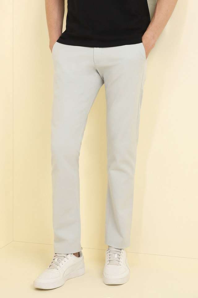 Solid-Cotton-Blend-Super-Slim-Fit-Men-s-Formal-Wear-Trousers