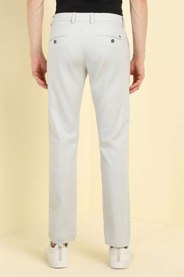 Solid-Cotton-Blend-Super-Slim-Fit-Men-s-Formal-Wear-Trousers