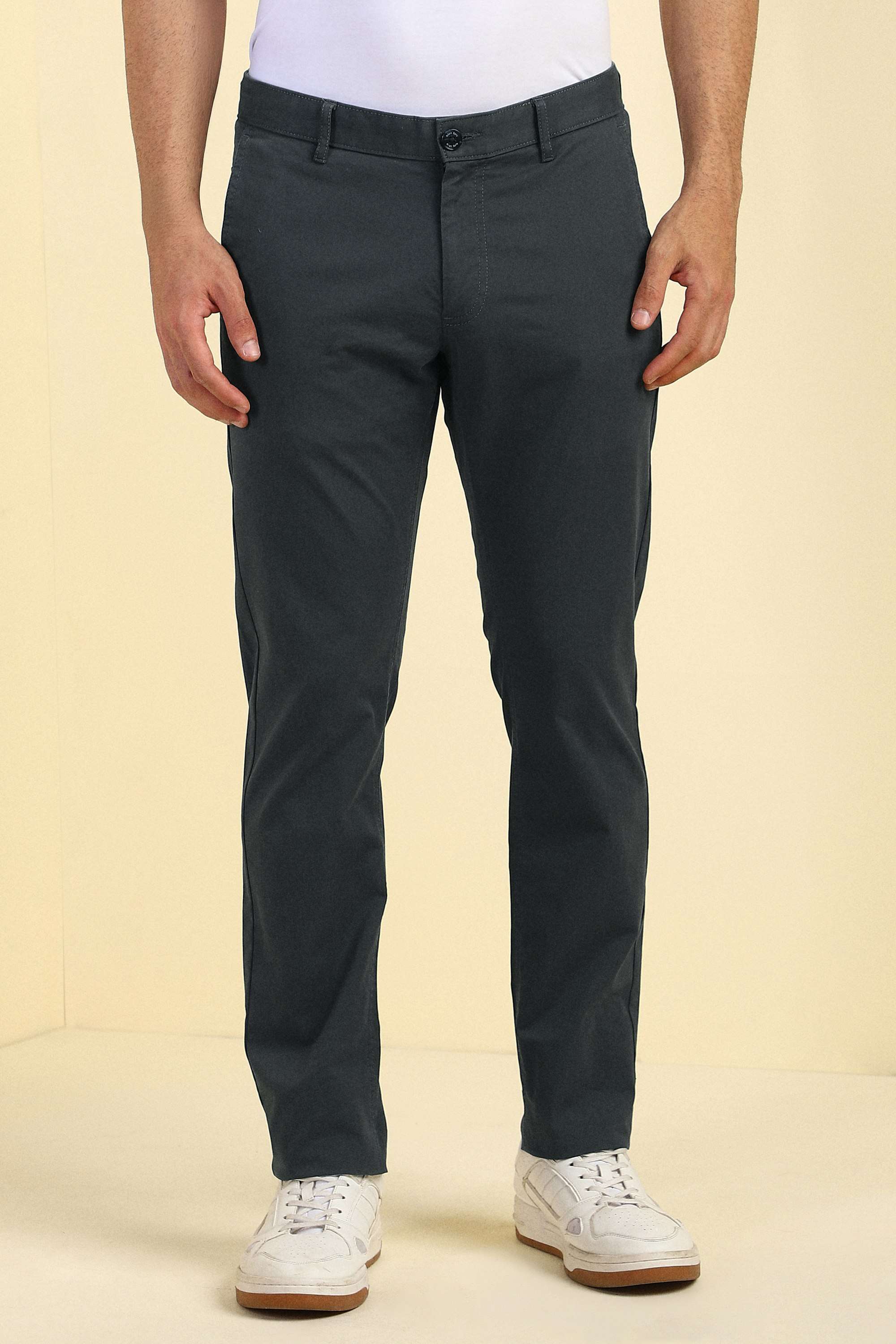 Textured-Cotton-Blend-Slim-Fit-Men-Trousers