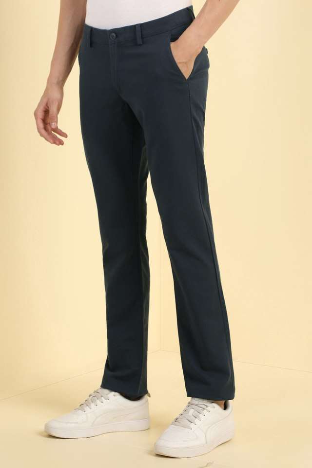 Solid-Cotton-Blend-Super-Slim-Fit-Men-s-Formal-Wear-Trousers